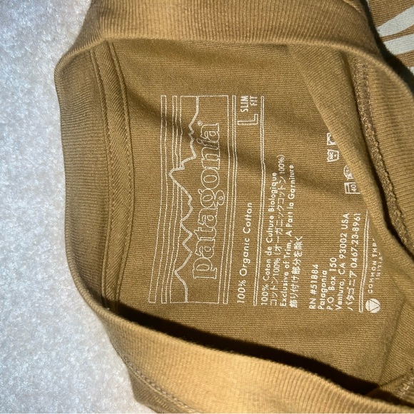 Patagonia Yellow “Live Simply” T-Shirt - Picture 3 of 4